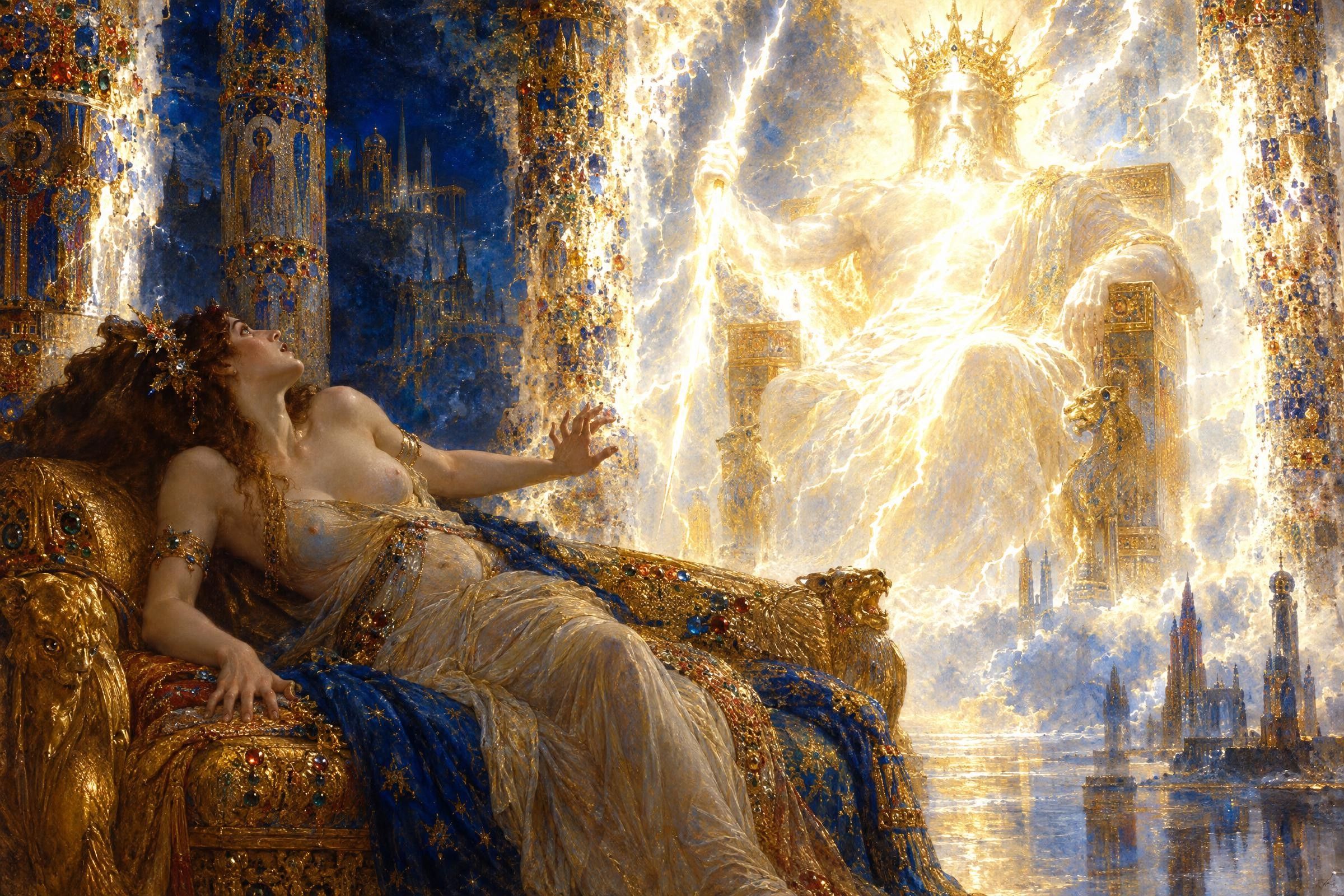 Semele asks to see Zeus in his full glory