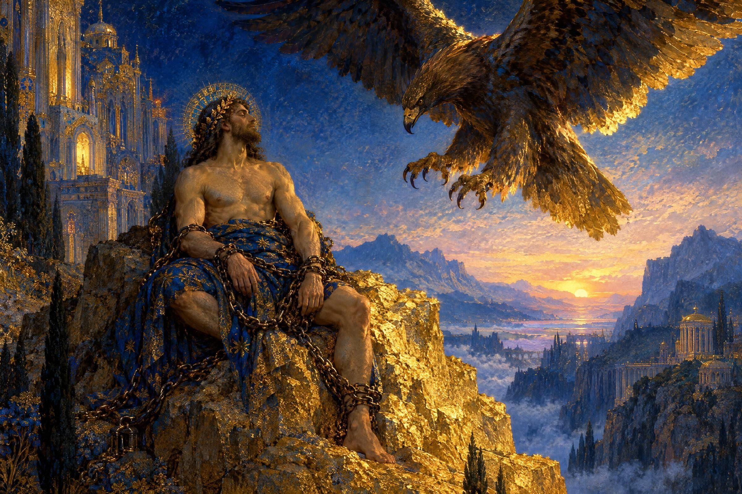 Prometheus bound, and the eagle returning